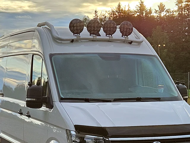QPAX T-Rack fremre lav takbøyle MAN TGE/ VW Crafter H3 17-> SØLV 