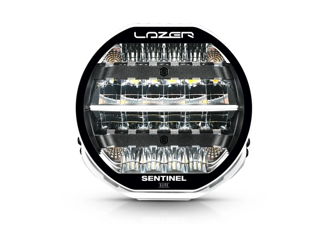 LAZER Sentinel 9" Elite PL2 Hvit Fjernlys m/parklys 