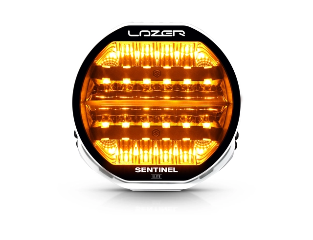 LAZER Sentinel 9" Elite PL2 Hvit Fjernlys m/parklys 