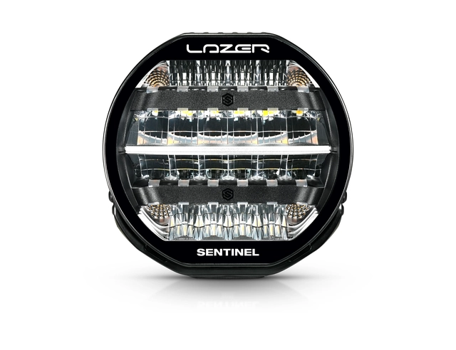 LAZER Sentinel 9" Highline PL2 sort Fjernlys m/parklys 