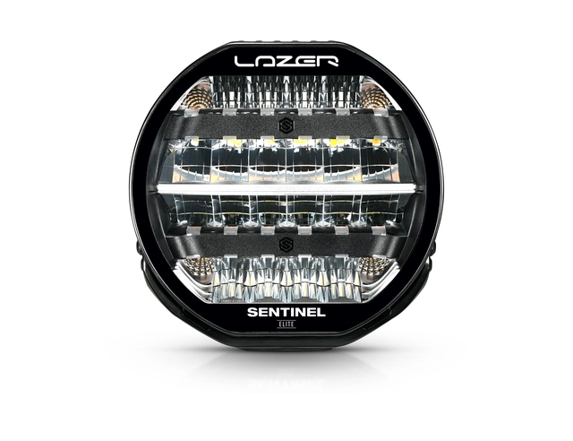 LAZER Sentinel 9" Elite PL2 sort Fjernlys m/parklys 