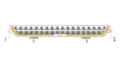 OZZ DRB1 P20" fjernlys LED-bar Hvit m/parklys