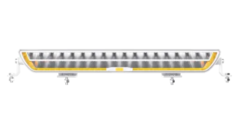OZZ DRB1 P20" fjernlys dobbel LED-bar m/pos.lys, hvitt hus