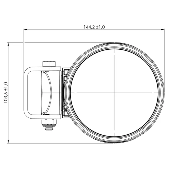 TYRI D10 Baseline R2 Swivel asym 12V 2800 lm høyrelampe 