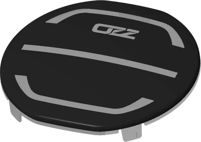 OZZ 7" Deksel rundt sort original 