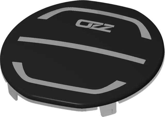 OZZ 9" Deksel rundt sort original 