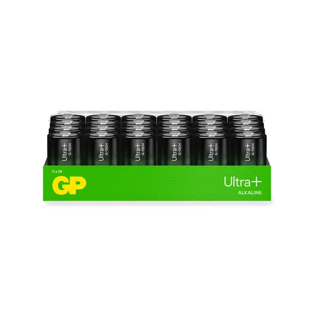 GP Ultra pluss Alkaline LR14 batteri 24 pk 