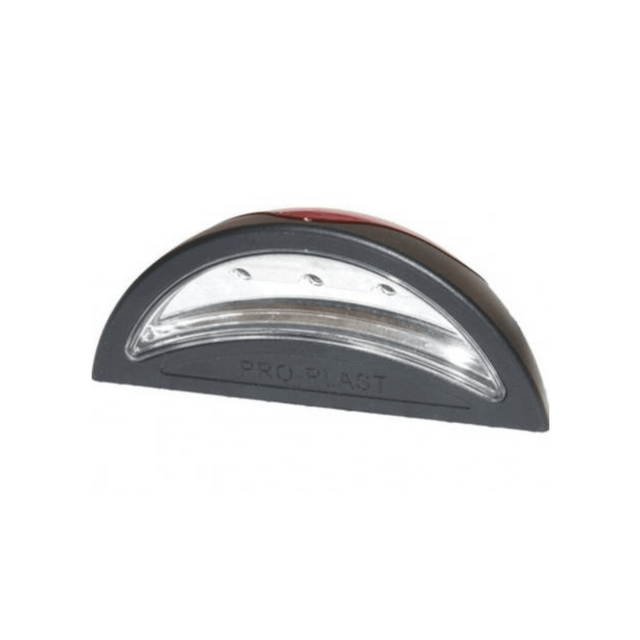 PROPLAST skiltlys LED 24V sort/rød ADR 