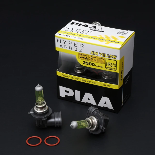 PIAA | HB3/HB4 pære settà 2 stk Hyper Arros Yellow 2500K 