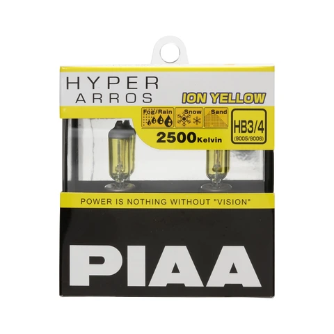 PIAA | HB3/HB4 pære settà 2 stk Hyper Arros Yellow 2500K