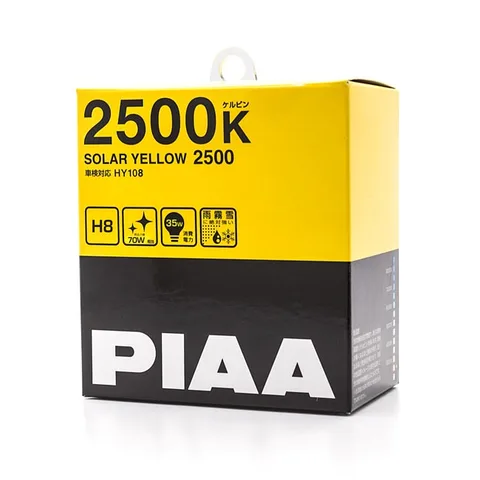 PIAA | H8 | Solar Yellow 2500K Halogen pære