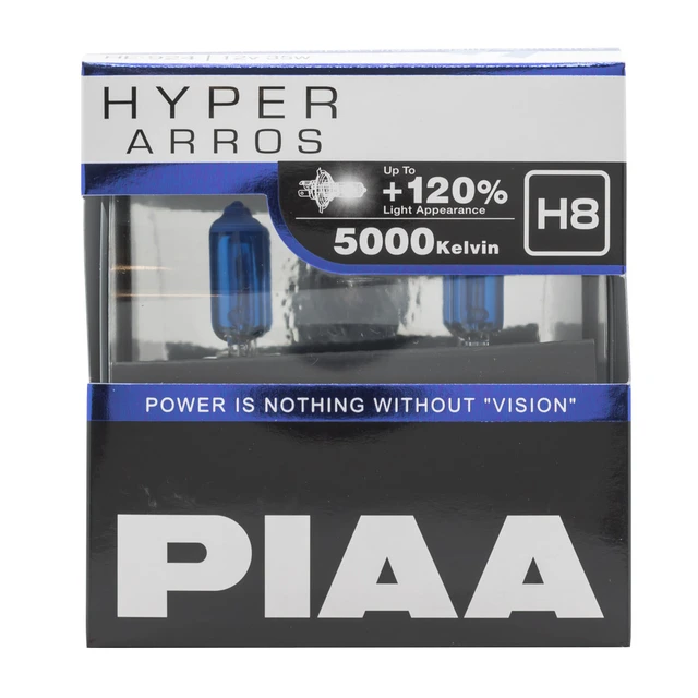 PIAA | H8 pære sett à 2 stk. Hyper Arros Yellow 2500K 