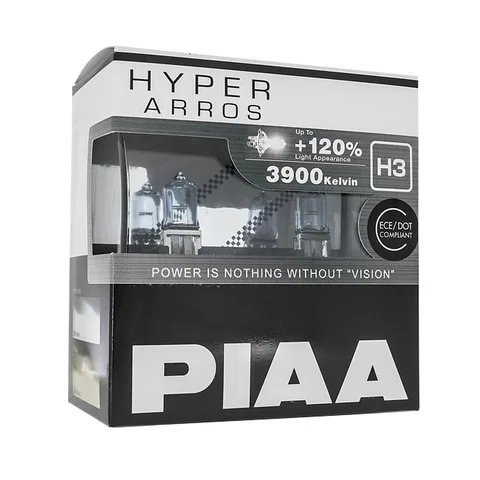 PIAA | H3 pære sett à 2 stk. Hyper Arros +120%