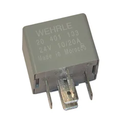 Vekselrele 24V/20A med diode