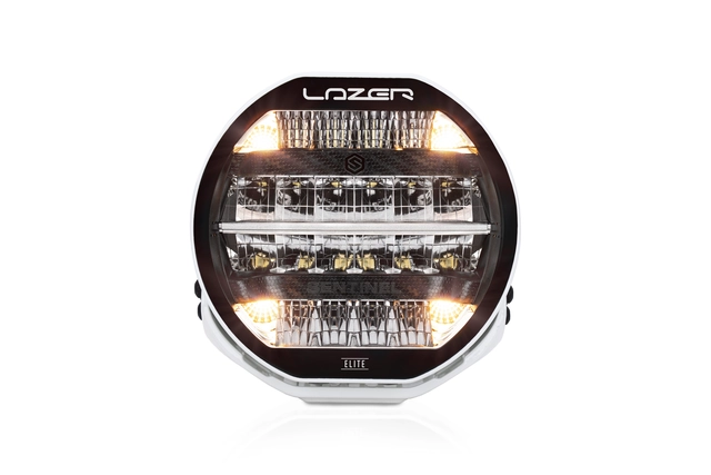 LAZER LED fjernlys 9" Elite Hvit 32 LED m/parklys 15232 lumen 