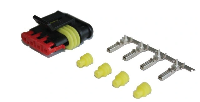 AMP kontakt 4-pin sett hanndel 