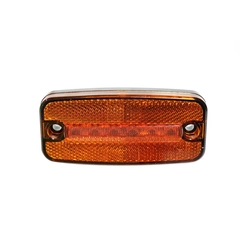 Markeringslys 12 LED oransje med varsellys