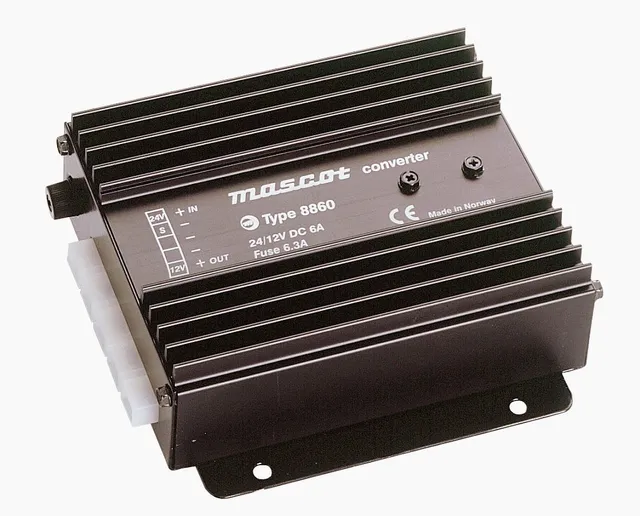 MASCOT omformer 24V til 12V, 6A 