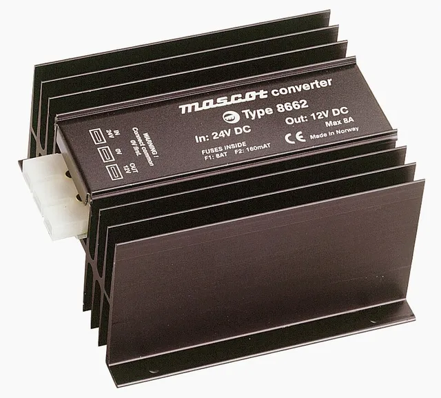MASCOT omformer 24V til 12V, 6A 