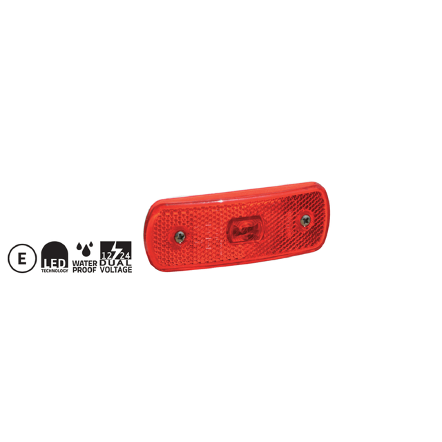 SIM markeringslys rød 3 stk LED 