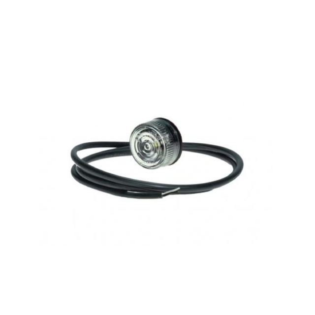 PROPLAST markeringslys LED rund hvit 0,5m kabel 