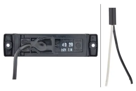 HELLA markeringslys LED hvit 24V 