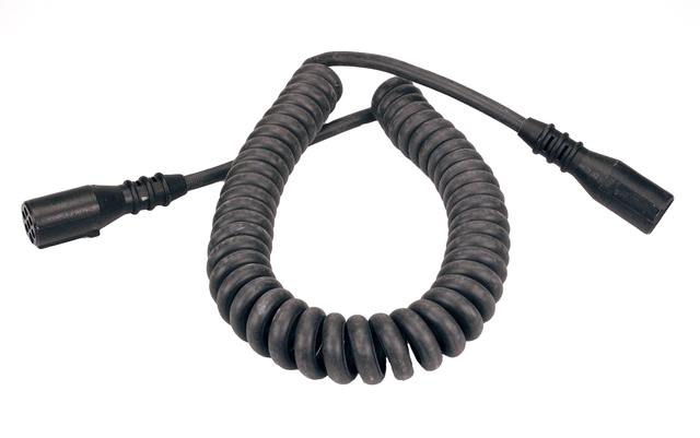 Spiralkabel med 2-24V støpsler 