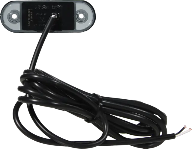 LUCIDITY Markeringslys rød sotet glass med 2,5m kabel ADR 