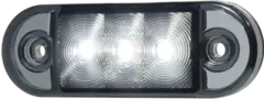 LUCIDITY Markeringslys hvitt sotet glass med 2,5m kabel
