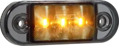LUCIDITY Markeringslys oransje sotet glass med 2,5m kabel ADR