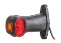 LUCIDITY Markeringslys rød/hvit LED m/kort gummiarm