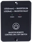 Kablet fjernkontroll for 12V inverter (PSW) (reservedel)