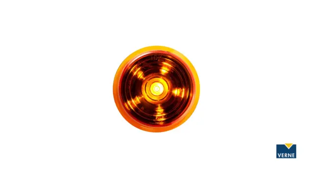 GYLLE Glass oransje LED 