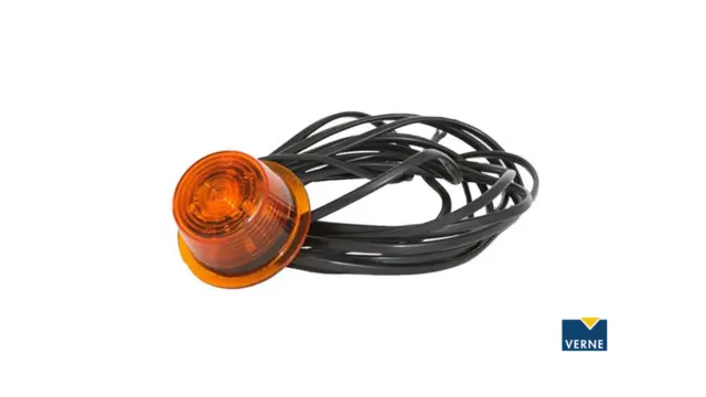 GYLLE Glass oransje LED 