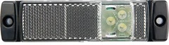 LUCIDITY markeringslys LED hvit 24V
