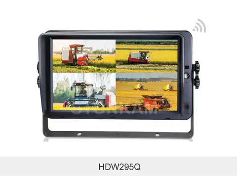 Ryggekamera monitor trådløs 10" HD 1080p quad