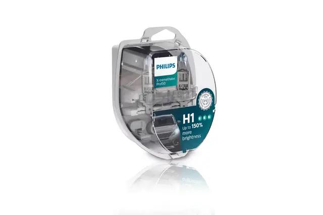 PHILIPS lyspæresett H1 12V X-treme Vision 