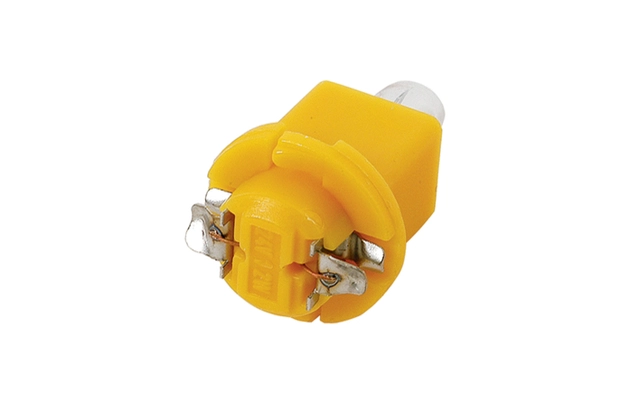 PHILIPS lyspære 24V 1,2W gul sokkel 