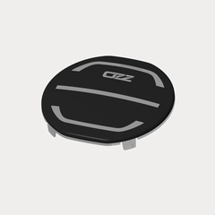 OZZ 7" Deksel rundt sort original