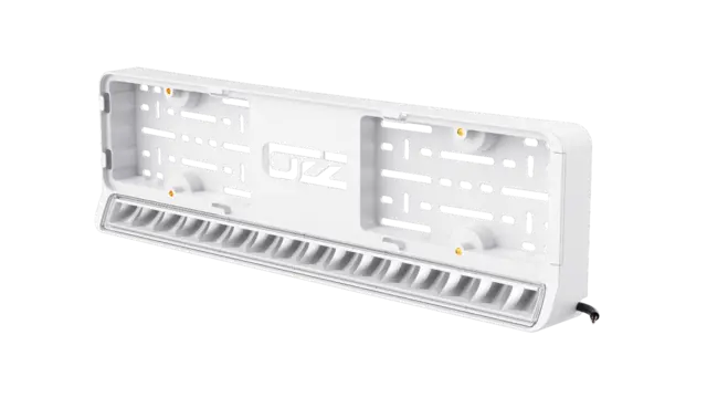 OZZ LP1 fjernlys LED-bar Hvit med skiltholder 