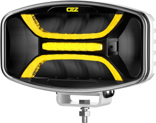 OZZ XO1 P fjernlys Hvit 245mm oval, 8 LED, m/varsellys R65, 8160 lm 
