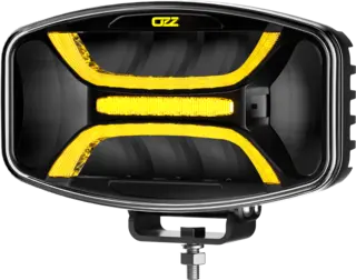 OZZ XO1 P fjernlys Sort 245mm oval, 8 LED, m/varsellys R65, 8160 lm