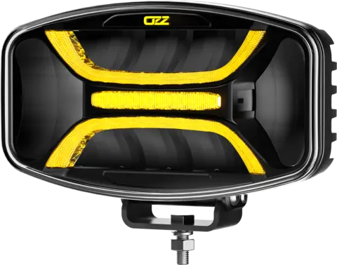 OZZ XO1 P fjernlys Sort 245mm oval, 8 LED, m/varsellys R65, 8160 lm
