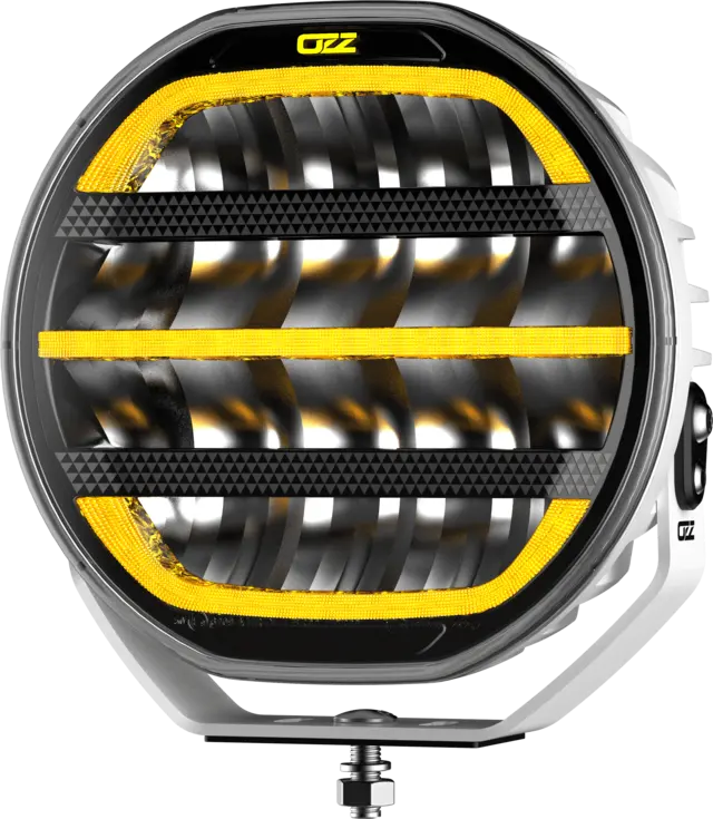 OZZ XR2 P7" fjernlys Hvit 16 LED, m/parklys, 7200 lumen 