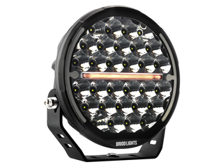 BRIODLIGHTS ICE-X fjernlys 9" med varme og parklys, 13500 lumen