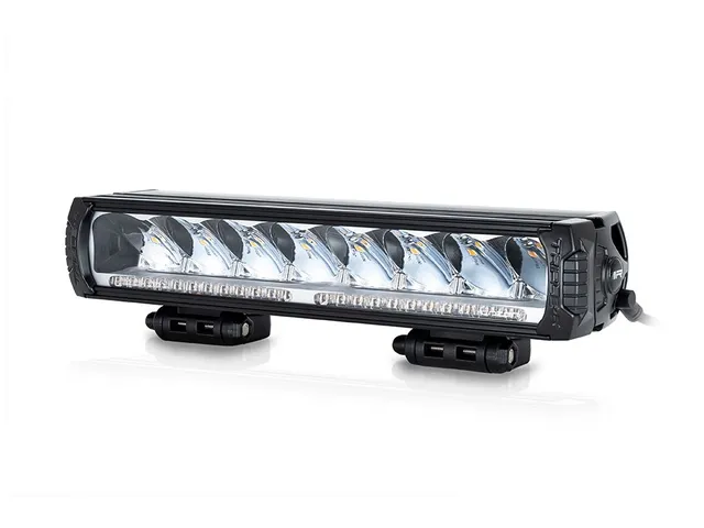 LAZER TR1000 LED-bar fjernl. m/varsellys 410mm, 8 LED, sort utgave 