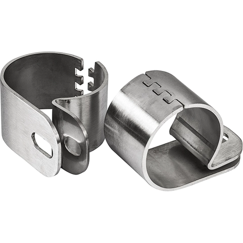 MISUTONIDA Lyktefester til frontbøyle 63mm blank, sett à 2 stk 