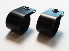 Ekstralys feste til frontbøyle 60mm sort sett à 2 stk.