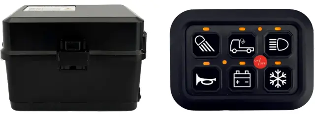 BRIODTECH kontrollpanel med releboks 12/24V 