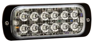 JULUEN ST26 12-LED varsellys flat klart glass dobbel